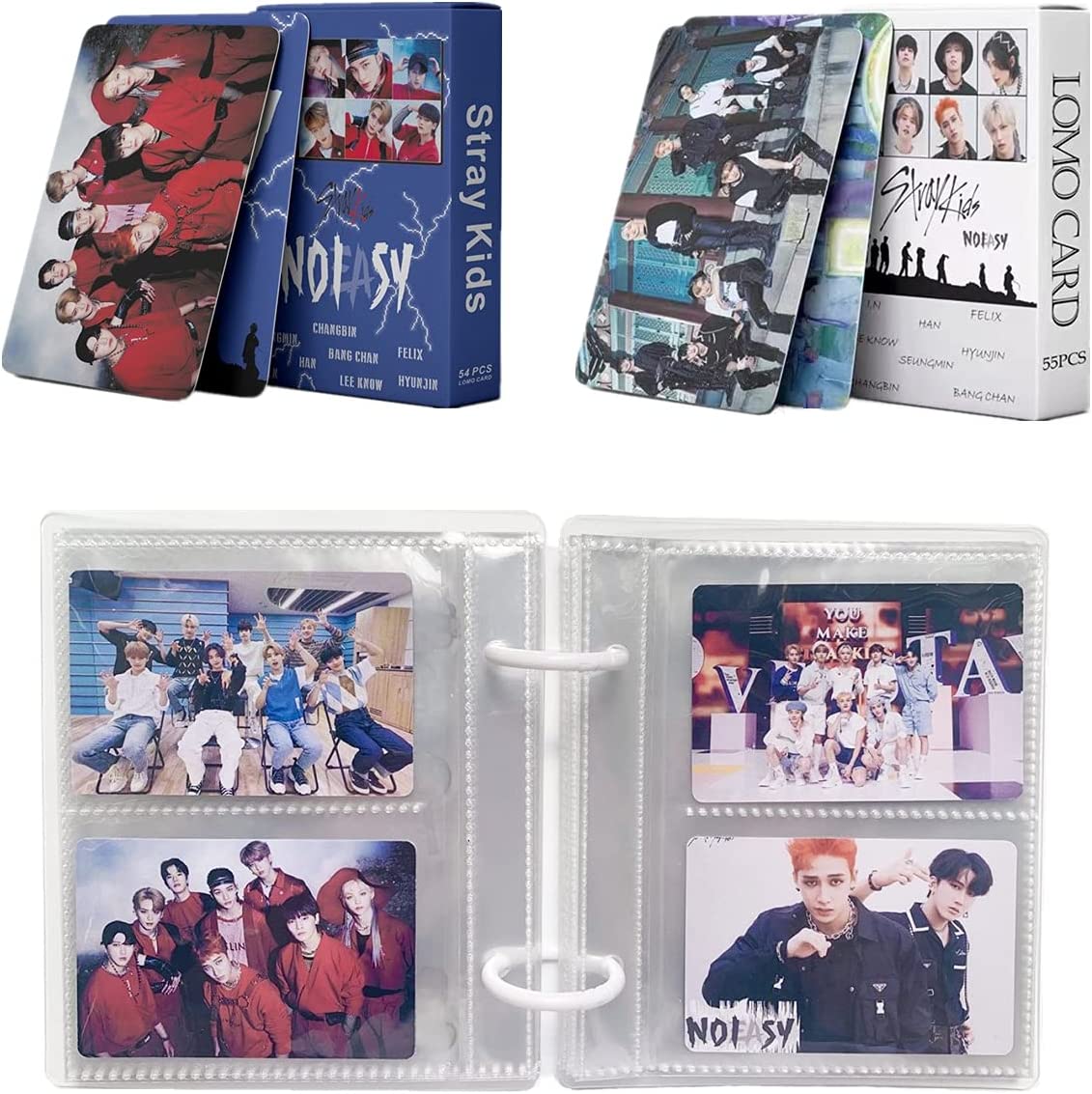 Stray Kids Photocards + Photo Album, Stray Kids NOEASY Gift Set \xef\xbc\x88108PCS Lomo Cards + 1Set