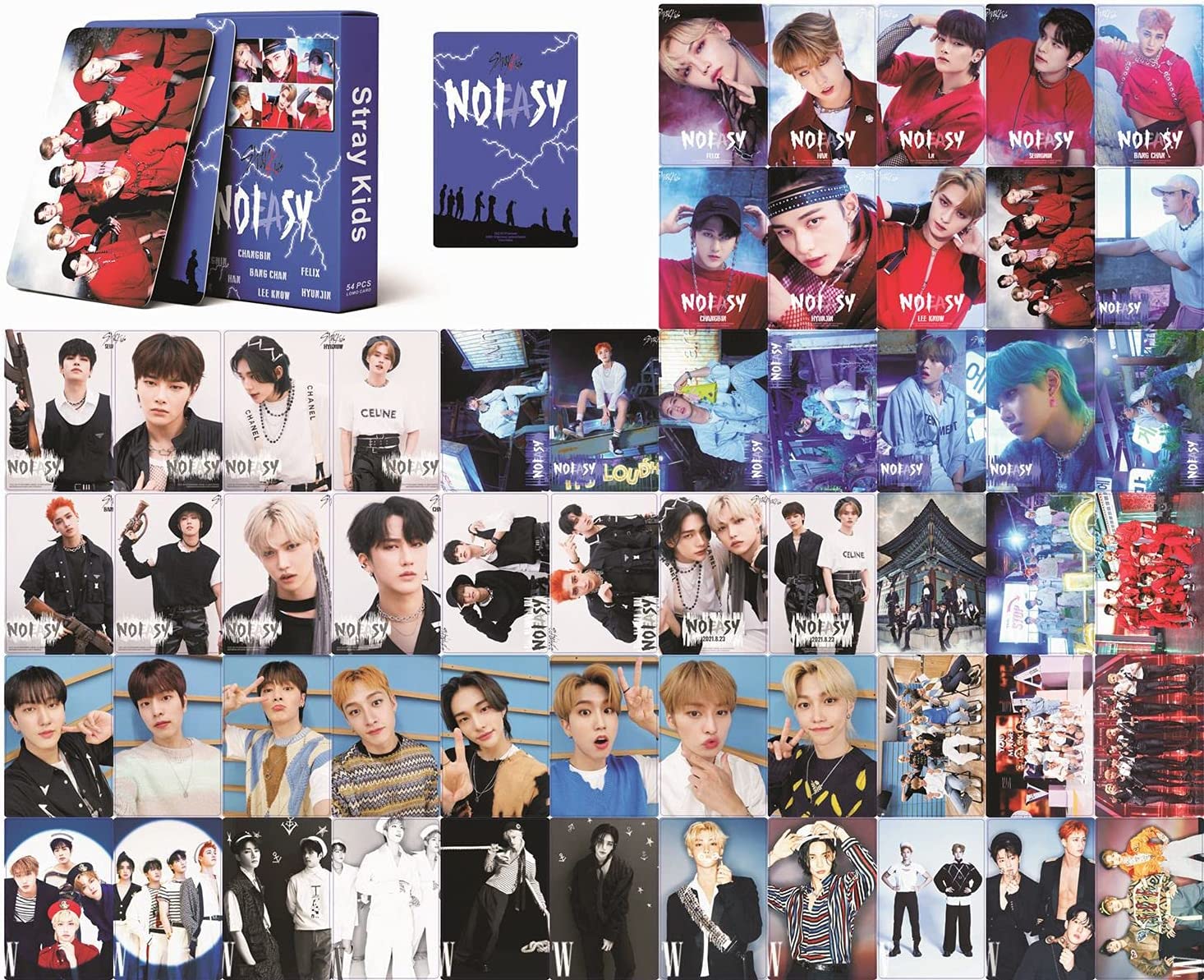 Stray Kids Photocards + Photo Album, Stray Kids NOEASY Gift Set \xef\xbc\x88108PCS Lomo Cards + 1Set