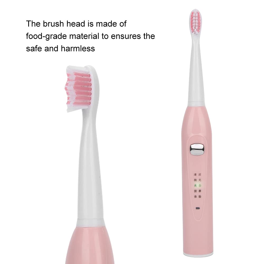 Electric Sonic Toothbrush, USB Rechargeable Power Toothbrush, Soft Hair Waterproof Adult Automatic T