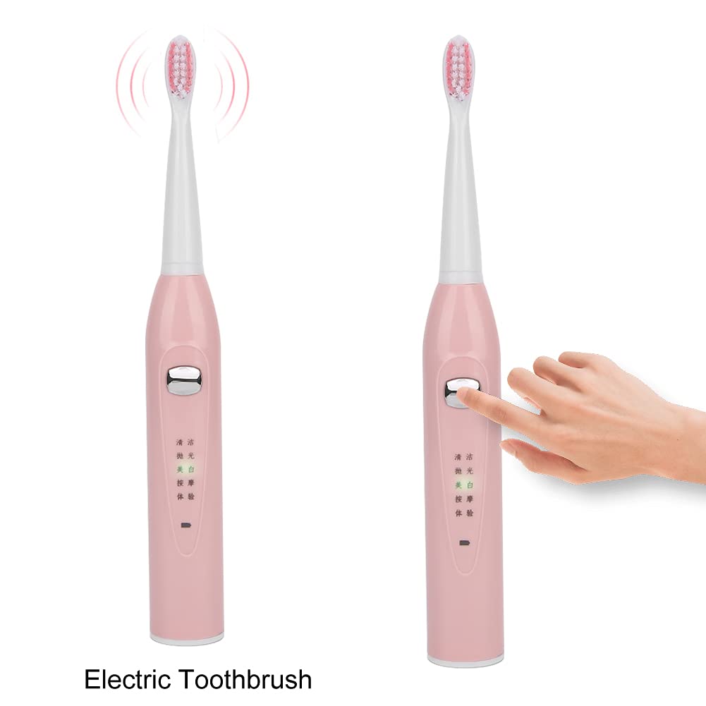 Electric Sonic Toothbrush, USB Rechargeable Power Toothbrush, Soft Hair Waterproof Adult Automatic T