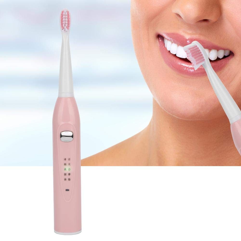 Electric Sonic Toothbrush, USB Rechargeable Power Toothbrush, Soft Hair Waterproof Adult Automatic T
