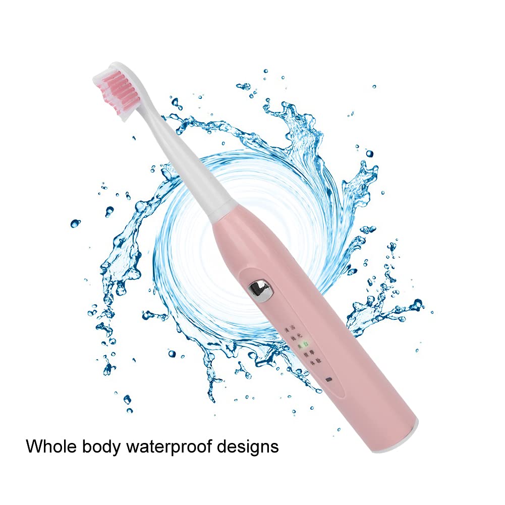 Electric Sonic Toothbrush, USB Rechargeable Power Toothbrush, Soft Hair Waterproof Adult Automatic T