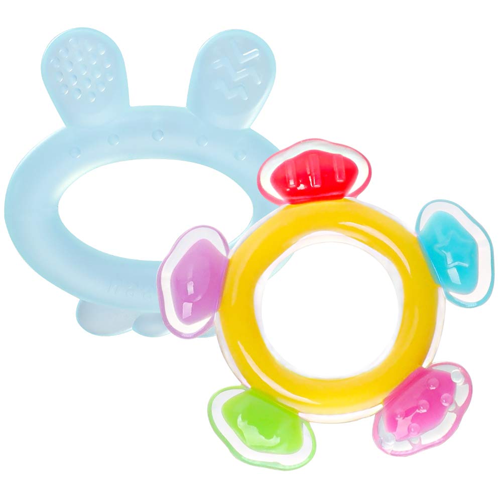 haakaa Silicone Baby Teethers Set - Baby Teething Toys Soft & Flexible for Teething Baby 3 Months+ S