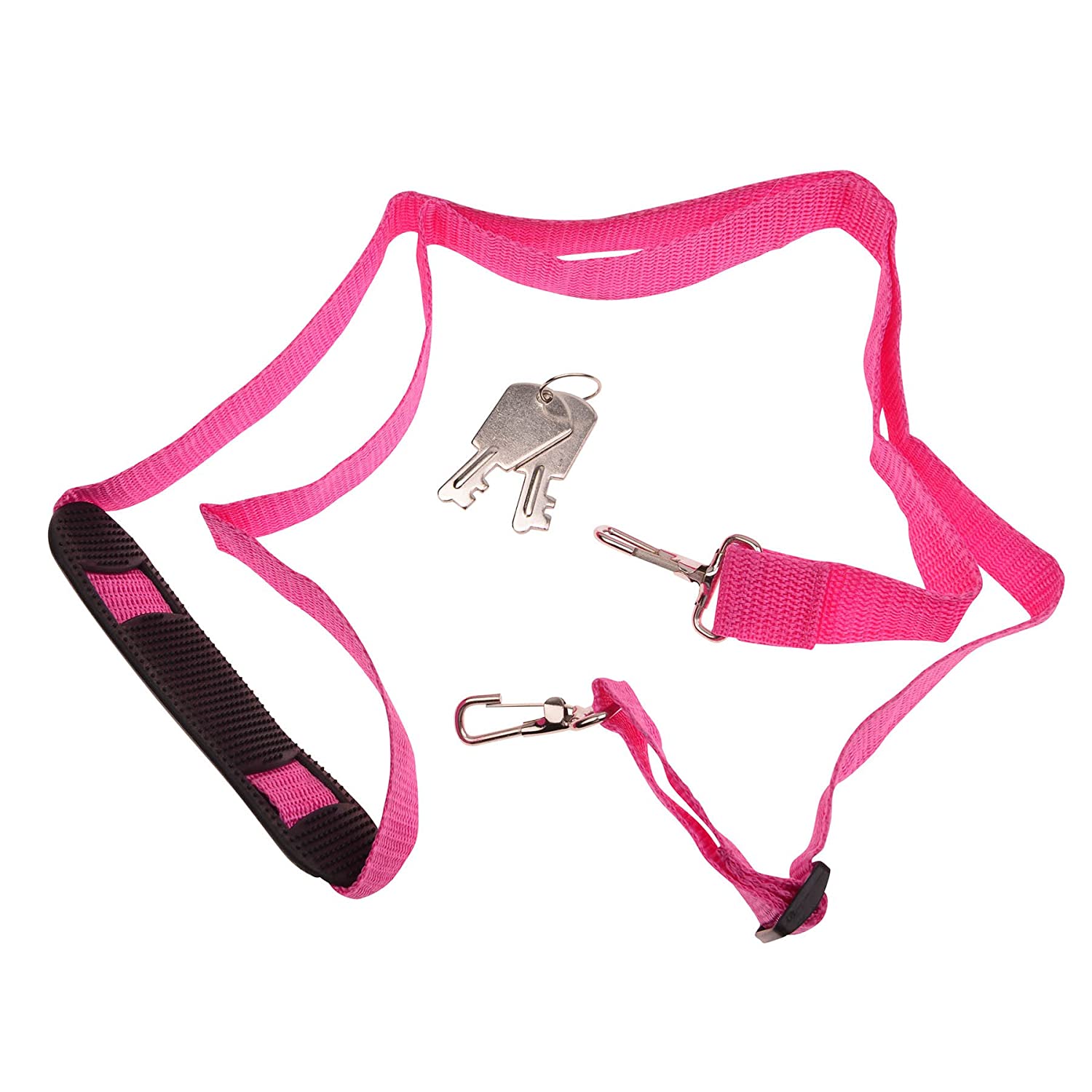 SHANY Essential Pro Makeup Train Case with Shoulder Strap and Locks - Pink