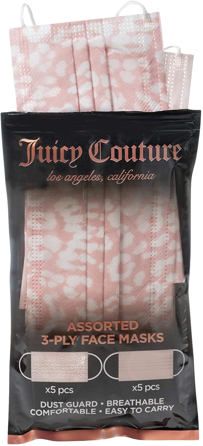 Juicy Couture 3-Ply Disposable Face Masks