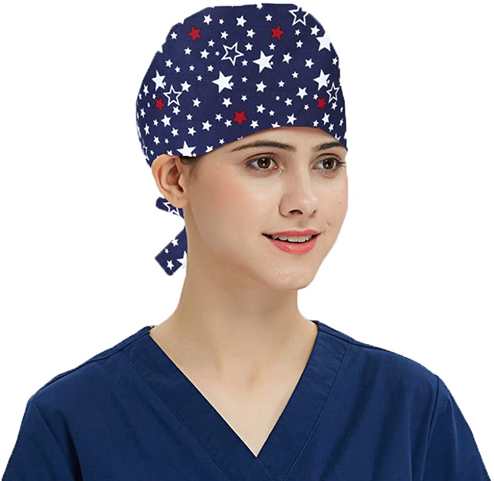 ZIPEI Scrubs Cap Adjustable Working Cap with Sweatband- ​Women