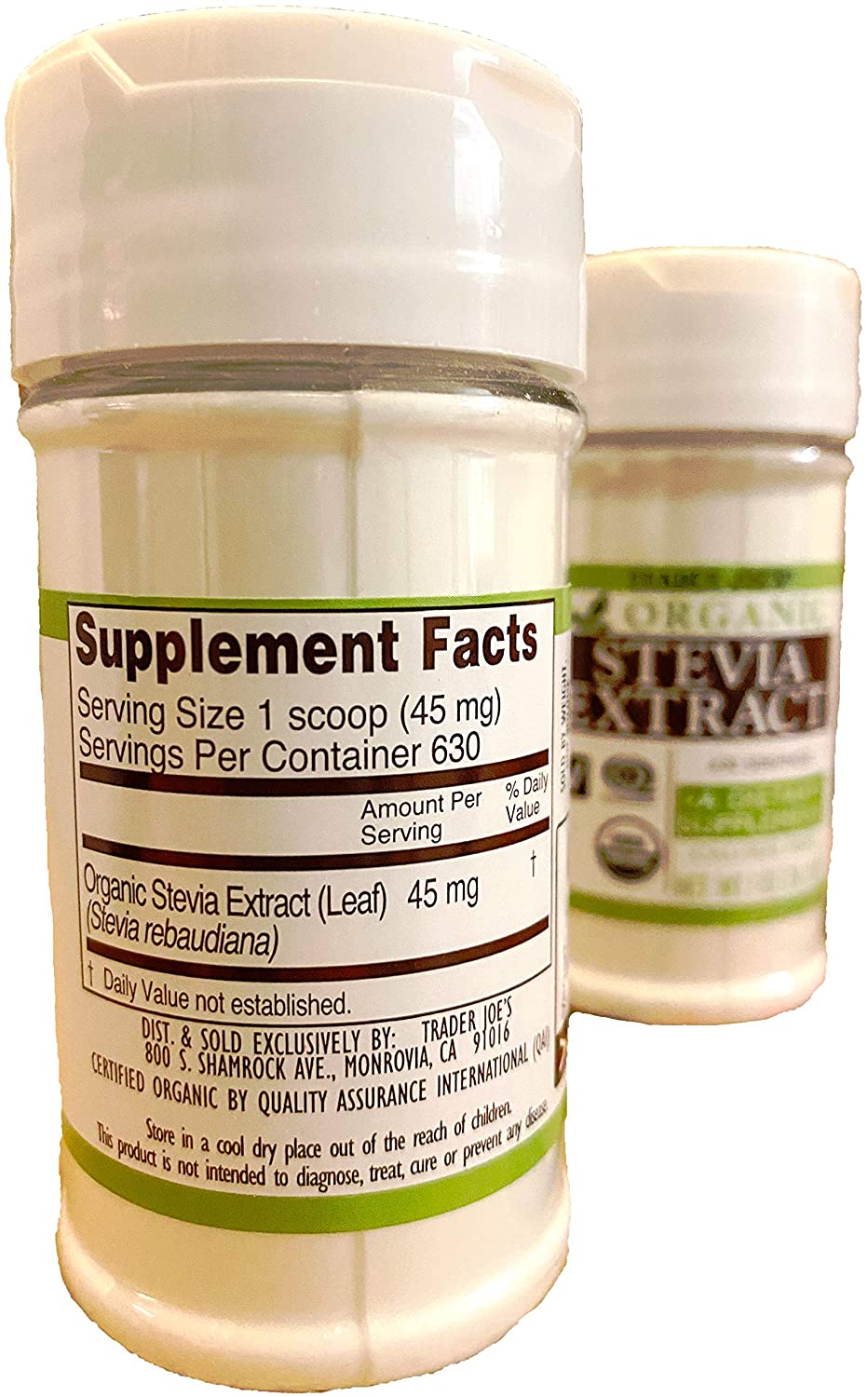 TRADER JOE"S Stevia Extract, 2 Pack