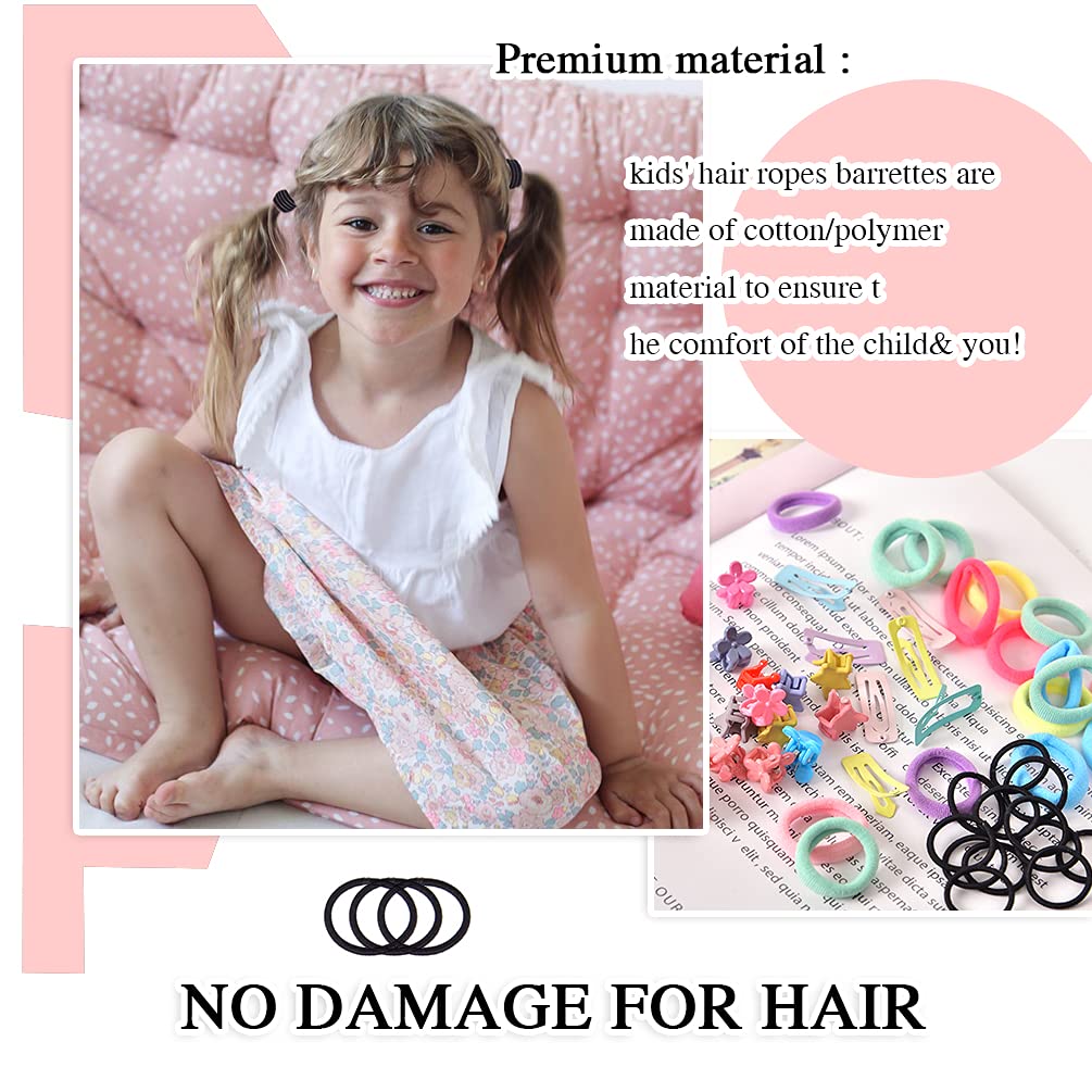 200 Pieces Baby Girls Hair Accessory Set with Gift Packing Box, Gifts for Grandkids Cute Baby Hairpi