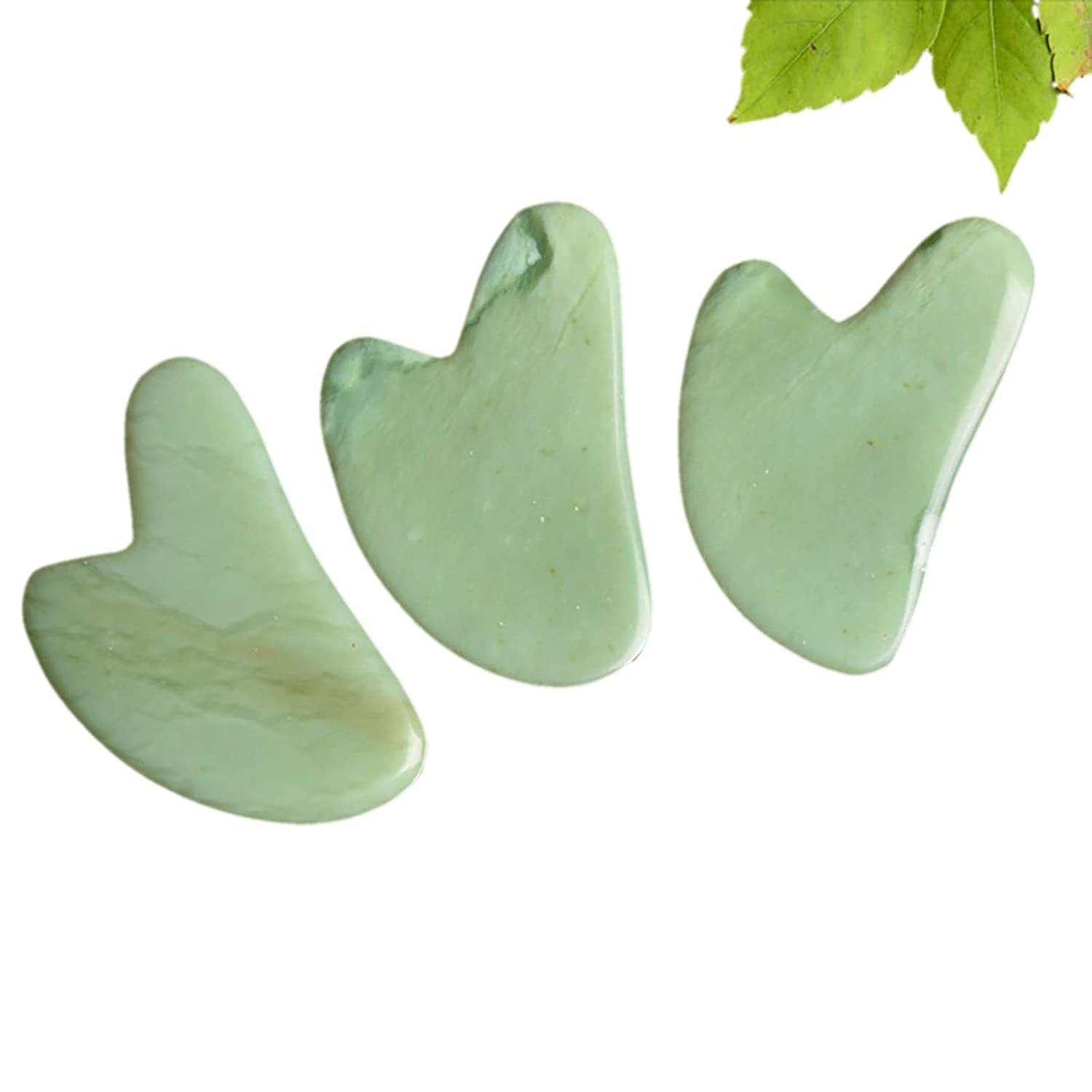 Gua Sha Facial Tool,Jade Roller & Gua Sha,Gua Sha Massage Tool, Natural Rose Quartz Guasha Tool for 