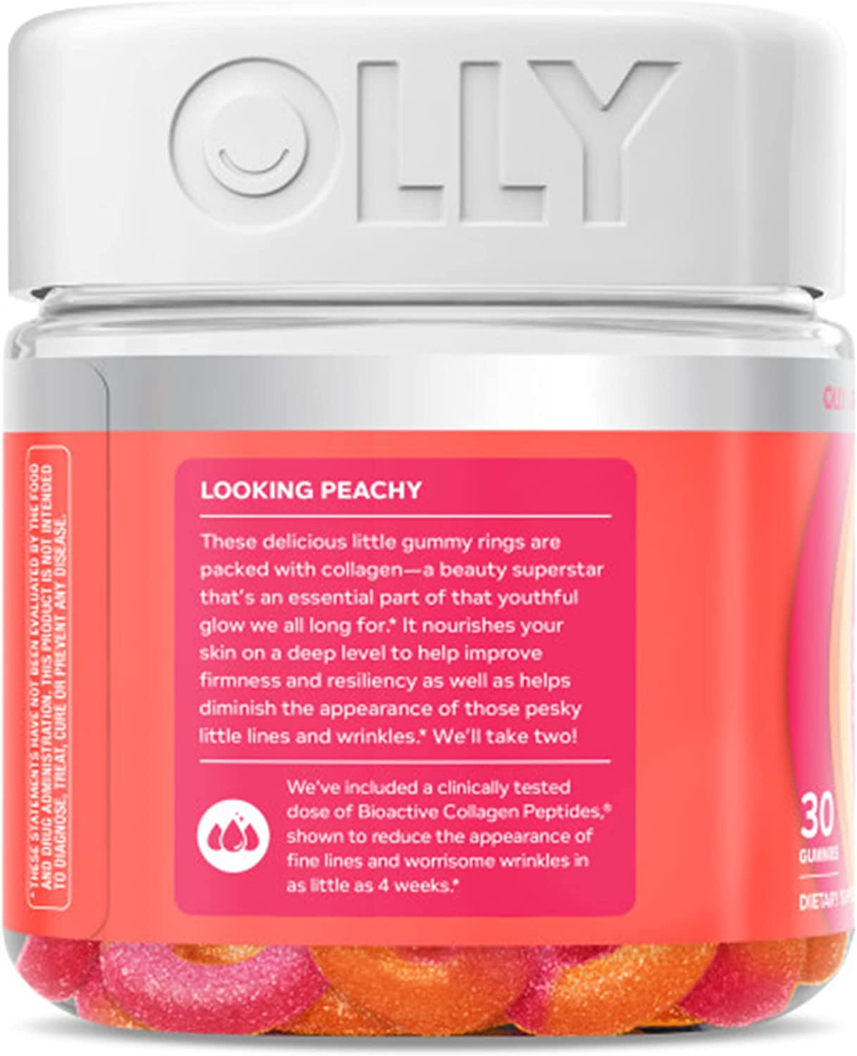 OLLY Collagen Gummy Rings, 2.5g of Clinically Tested Collagen, Boost Skin Elasticity & Reduce Wrinkl