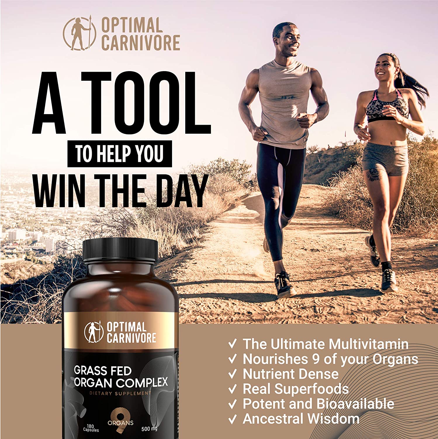 Grassfed Beef Organs Supplement, Grass Fed Organ Complex Liver, Brain