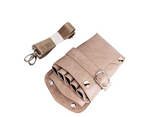 Scissors Pouch PU Leather Salon Barber Hairdressing Scissors Holster Hair Stylist Tools Bag Comb She