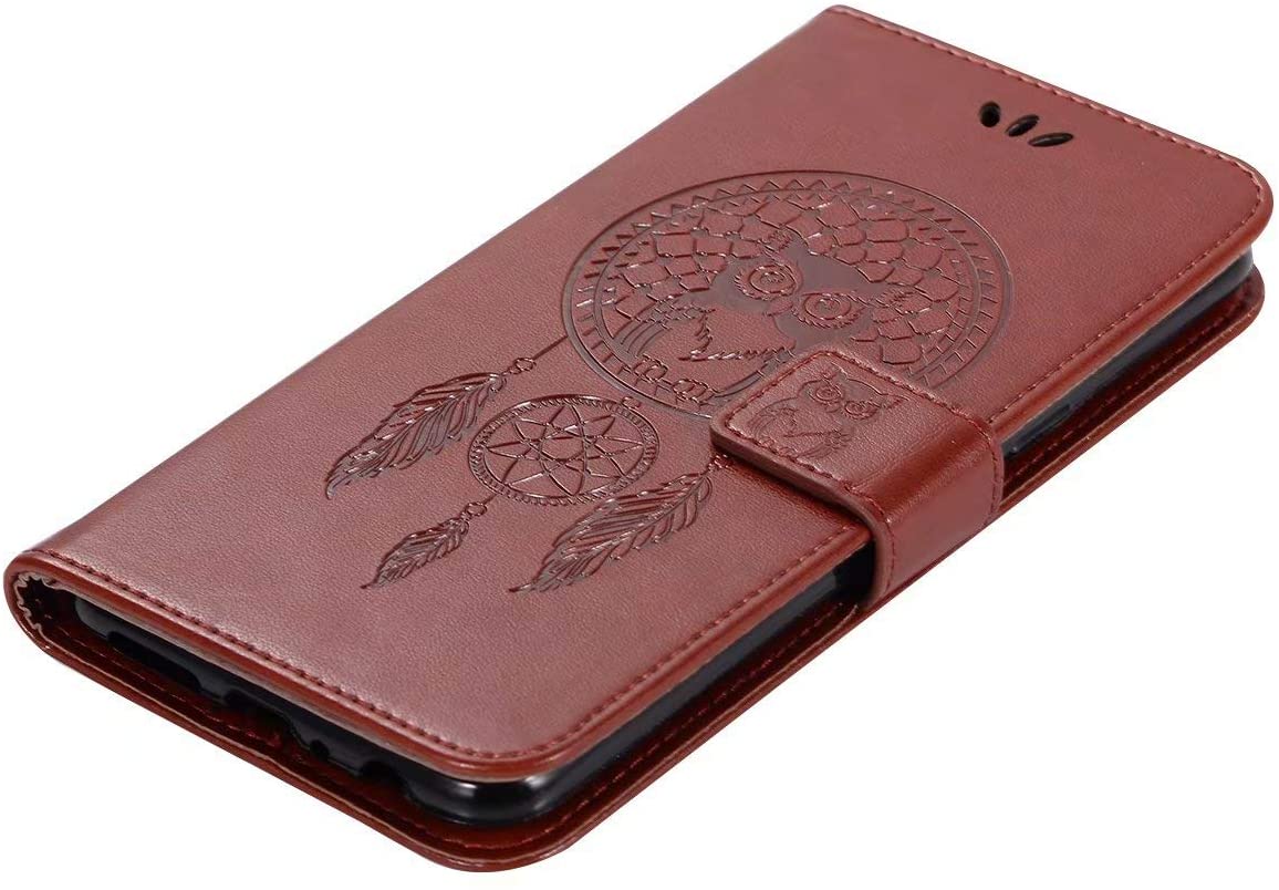 for Samsung Galaxy Note 10 Case, Shockproof PU Leather Flip Case Notebook Wallet Cover Embossed Cute