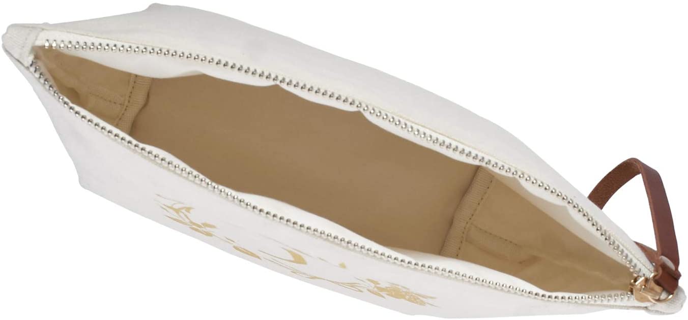 ElegantPark Monogrammed Gifts for Women Personalized Makeup Bag Monogram V Initial Makeup Bag for We