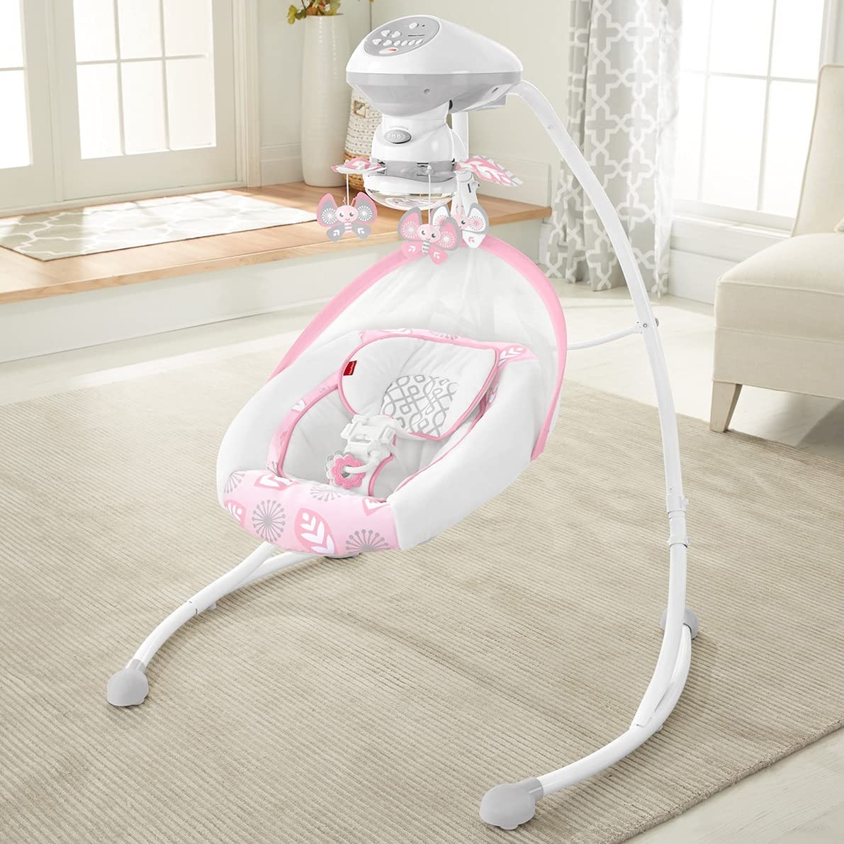 Fisher-Price Deluxe Cradle 'n Swing- Surreal Serenity - Soothing Baby Swing With Two Swinging Motion