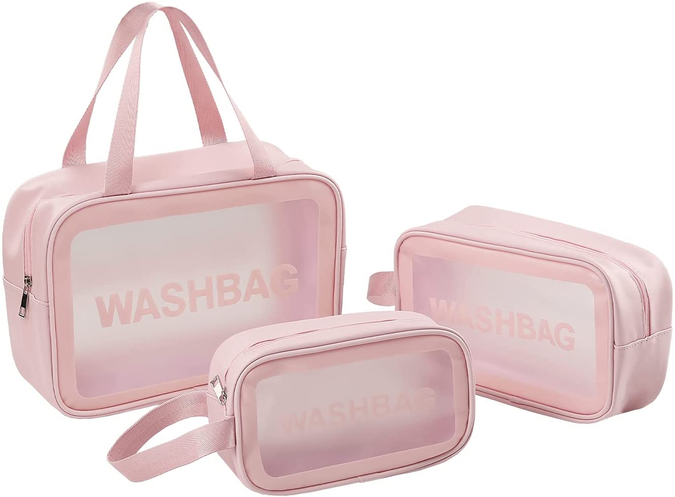 TABITORA Toiletry Carry Pouch Portable Makeup Bag Organizing Makeup Bag Organizer Case Waterproof Pi