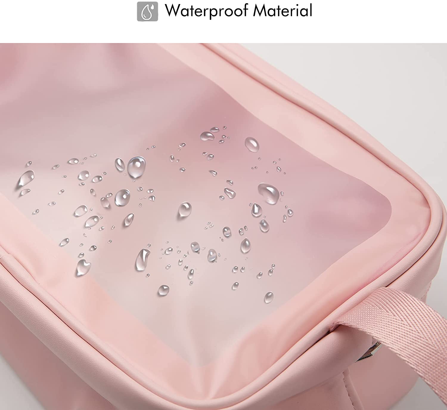 TABITORA Toiletry Carry Pouch Portable Makeup Bag Organizing Makeup Bag Organizer Case Waterproof Pi