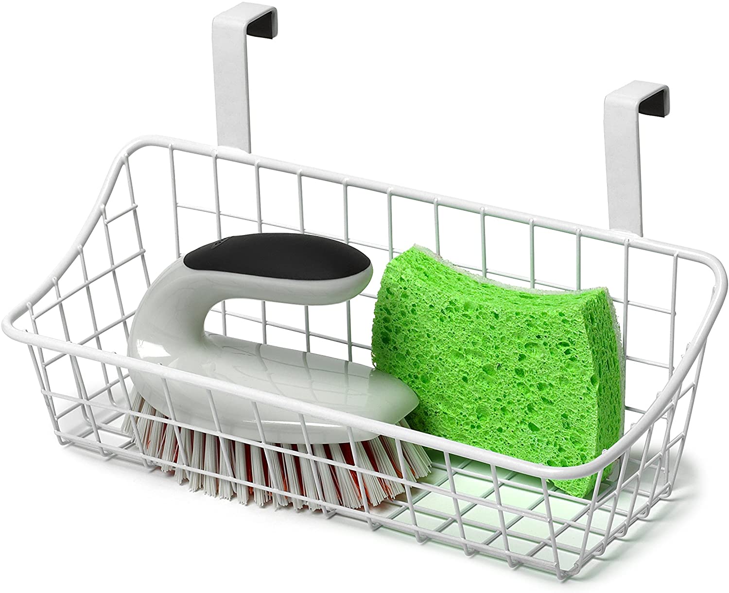Spectrum Grid Storage Basket, Over The Cabinet, Steel Wire Organization Under Sink Kitchen & Bathroo