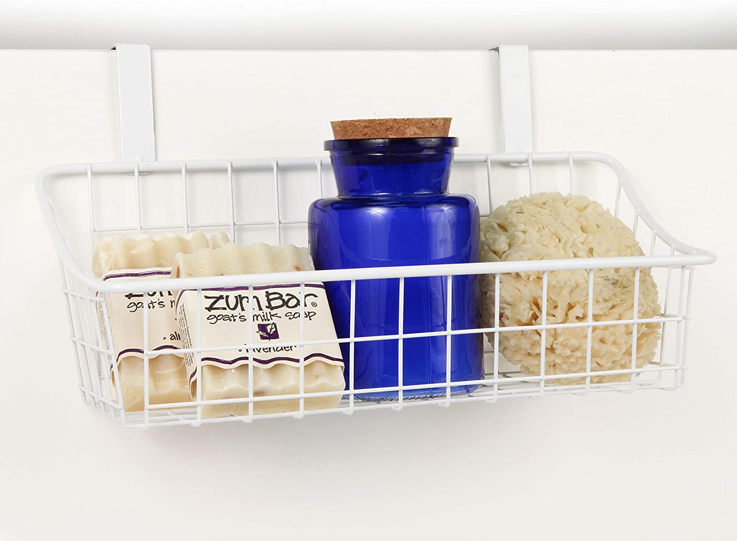 Spectrum Grid Storage Basket, Over The Cabinet, Steel Wire Organization Under Sink Kitchen & Bathroo