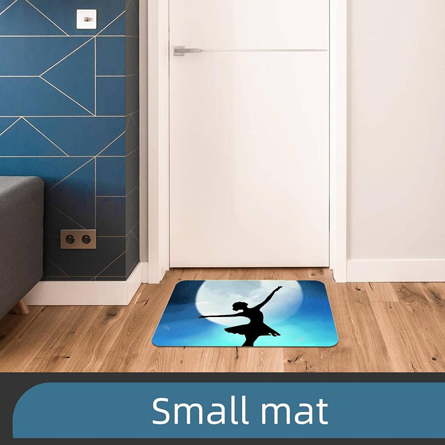 Mouse Pad Ballet Dance Mouse Mat Waterproof Non-Slip Rubber Base for Office Home Gaming Working 18x2