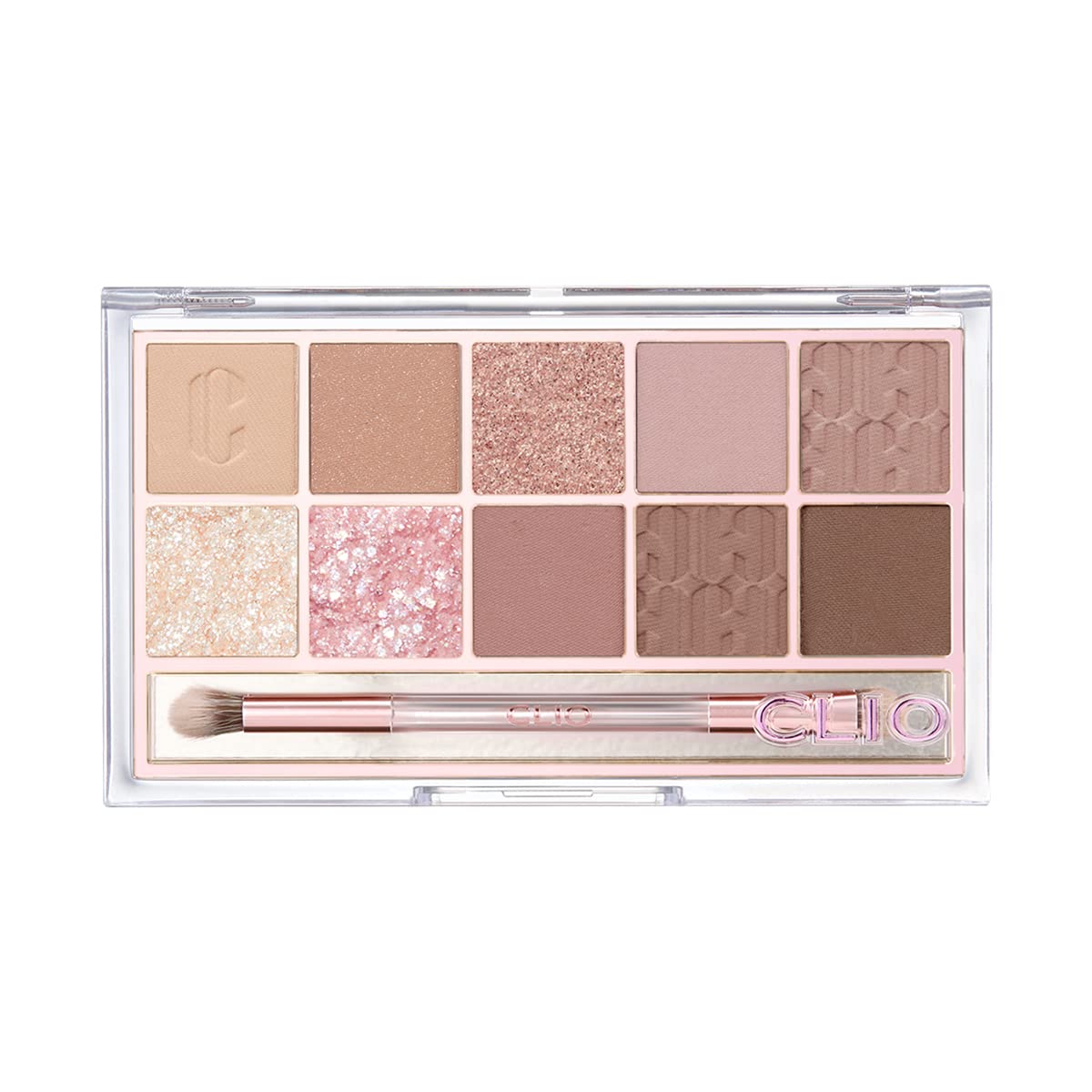 CLIO Pro Eye Shadow Palette | Matte, Shimmer, Glitter, Pearls, Highly Pigments, Long-Wearing (013 PI