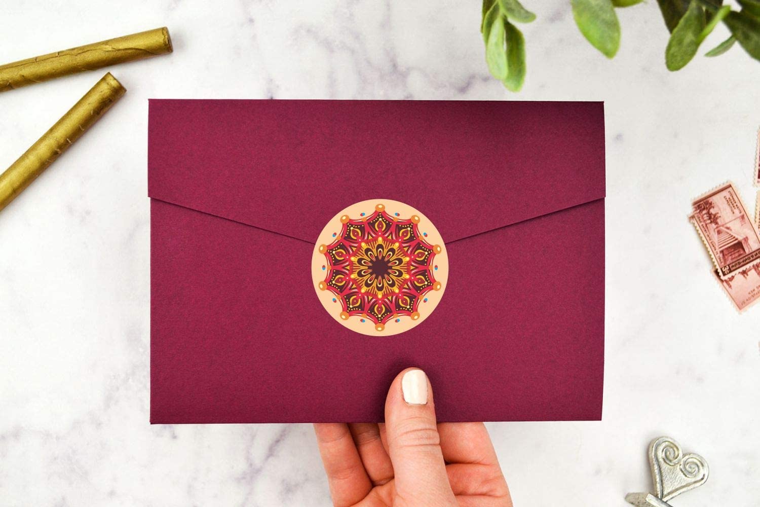 Mandala Stickers Seals Labels - (Pack of 120) 2