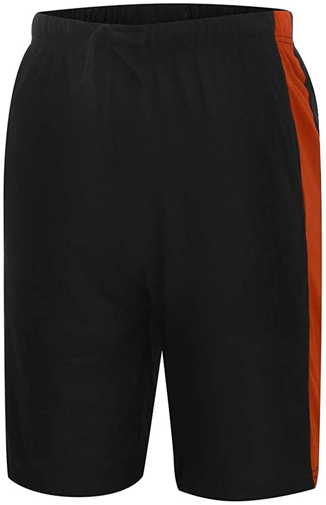 WUAI-Men Casual Tracksuits Short Sleeve Running Jogging Athletic Sports T-Shirts and Shorts Suit Set