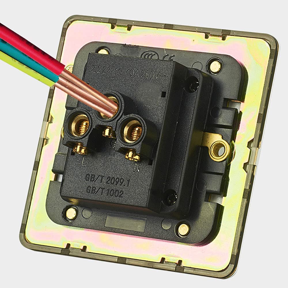 Modeen Retro Toggle Switch 1-4 Gang 2 Way Toggle Switch Loft Industrial Style Retro Toggle Switch Bl