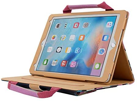 iPad 2 Case Cover, TechCode Synthetic Leather Protective Case Travel Sleeve Multi-Angle Stand Cover