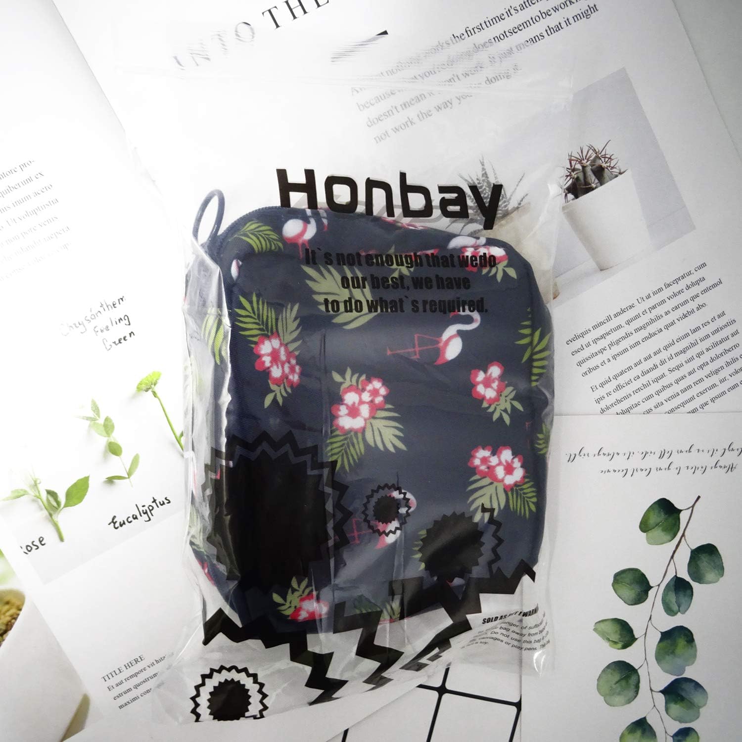 Honbay Cute Stylish Large Capacity Sanitary Napkin Bag Tampons Pouch Nursing Pad Holder Coin Purse M