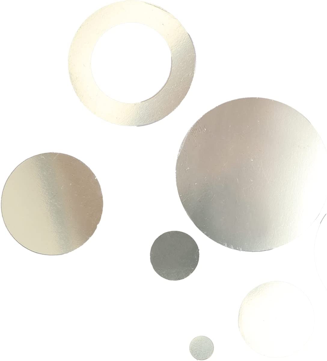 Wall Clock Sticker, Background Decal Adhesive Sticker Removable Mirror Sticker for Bedroom for Livin