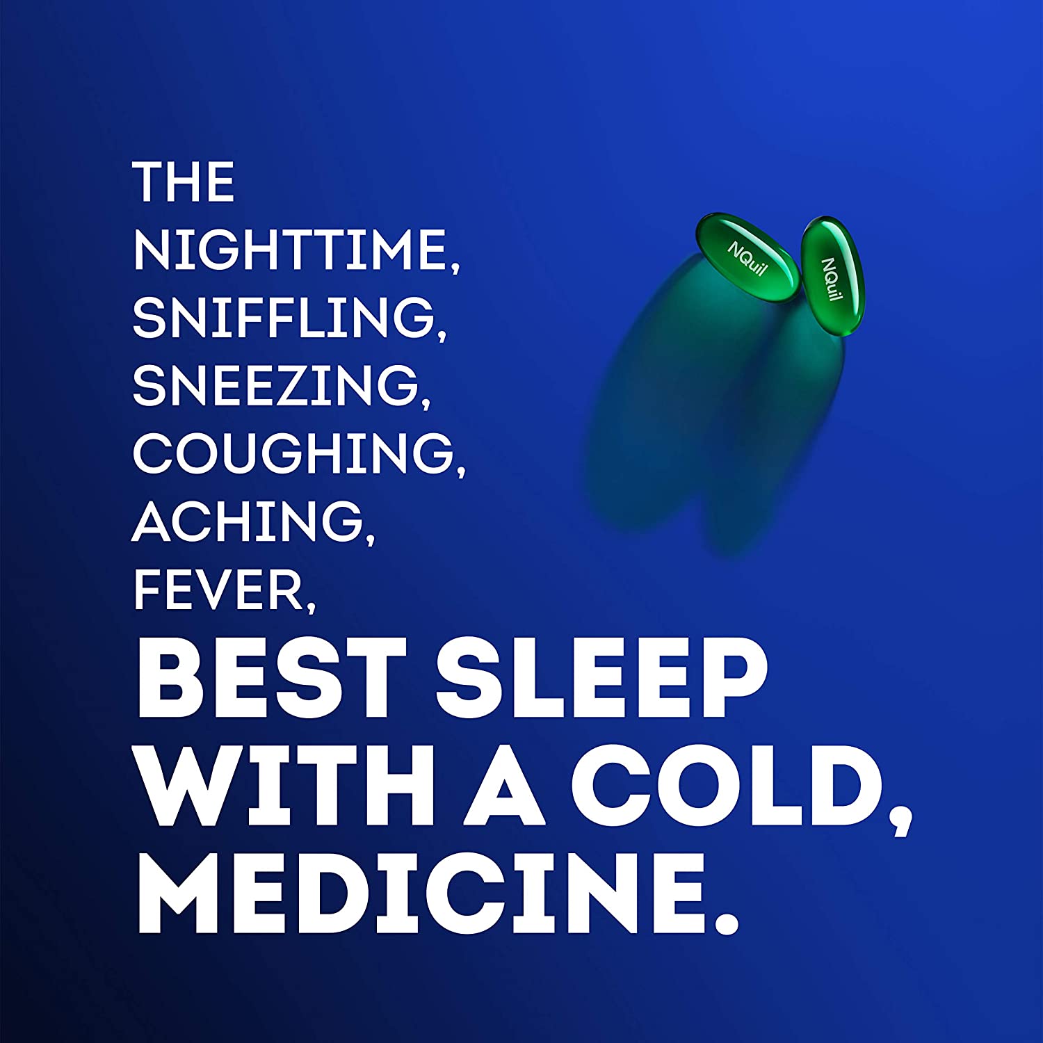 Vicks NyQuil Cough, Cold & Flu Nighttime Relief, 16 LiquiCaps - #1 Pharmacist Recommended, Nighttime