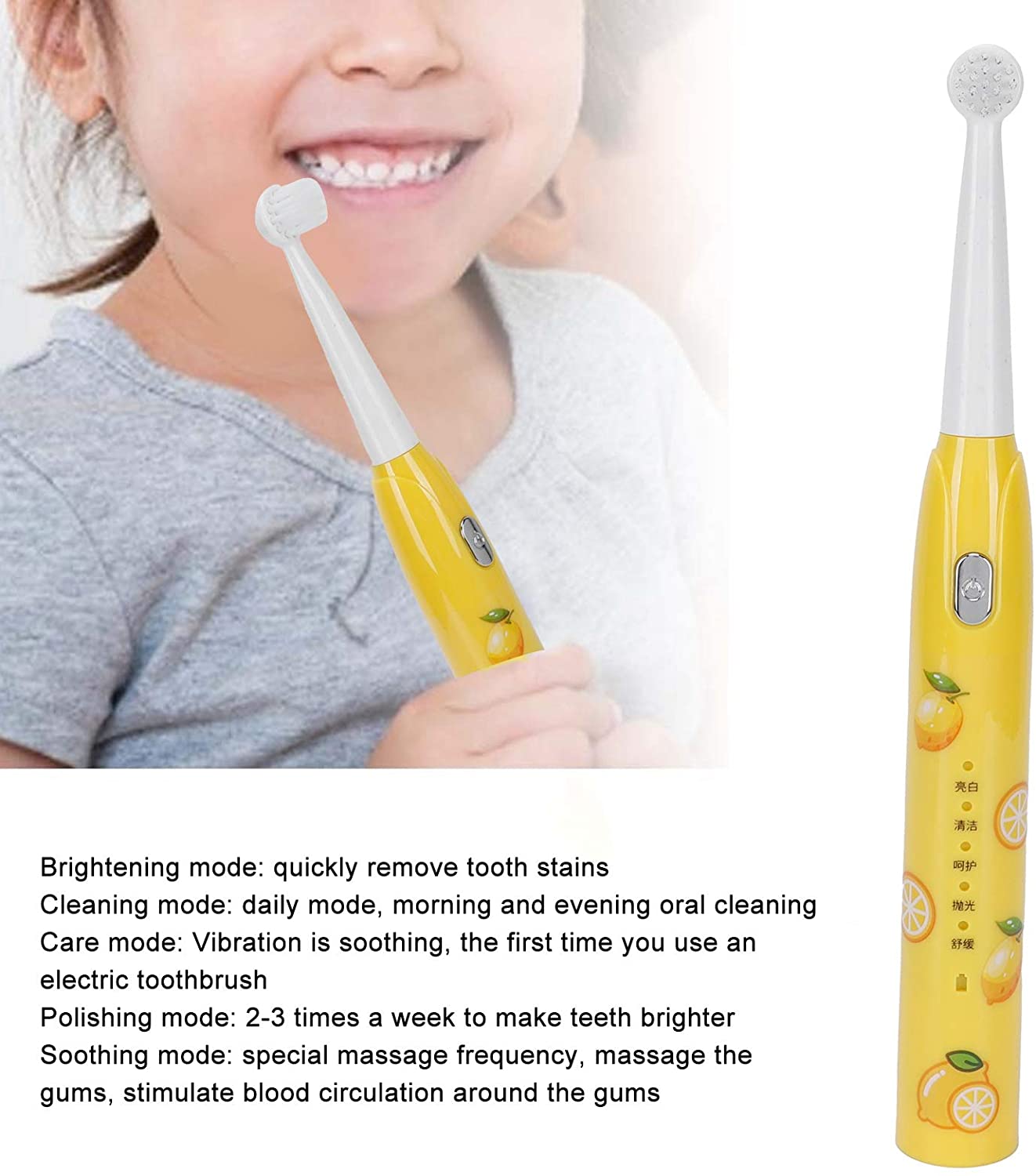 Kids Electric Toothbrush, Kids Toothbrush Rechargeable Children