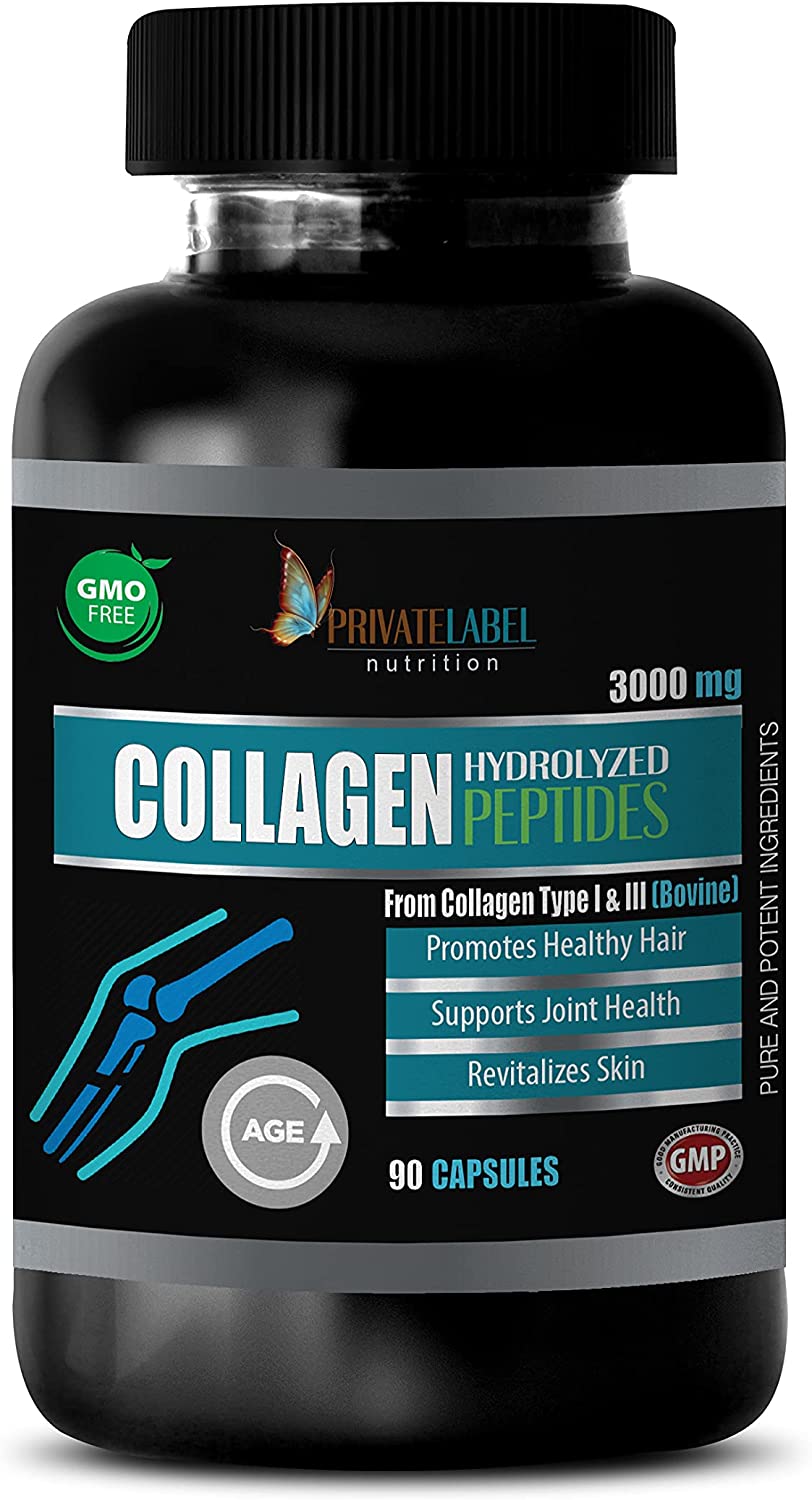 Joint Supplements for Women Collagen - Collagen HYDROLIZED PEPTIDES 3000MG - hydrolyzed Collagen pep