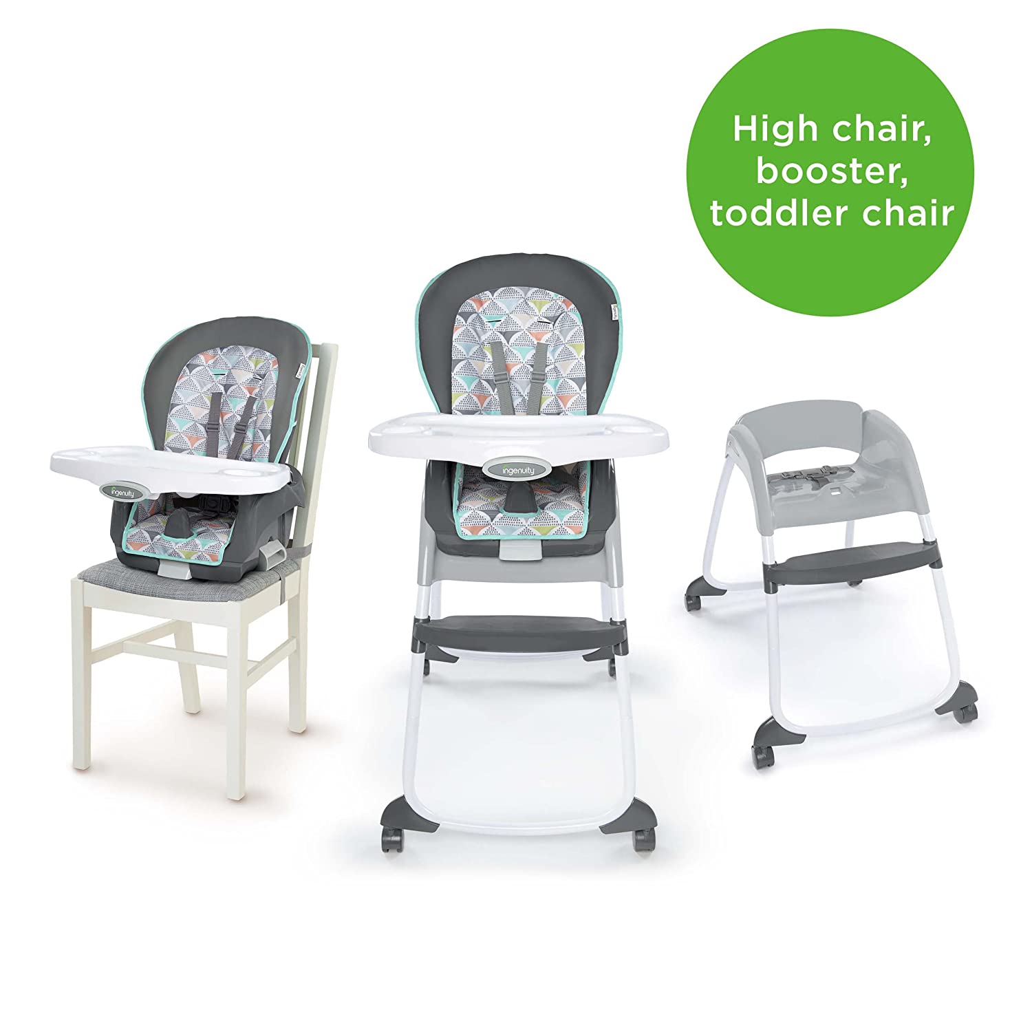 Ingenuity Trio 3-in-1 High Chair - Bryant - High Chair, Toddler Chair, and Booster