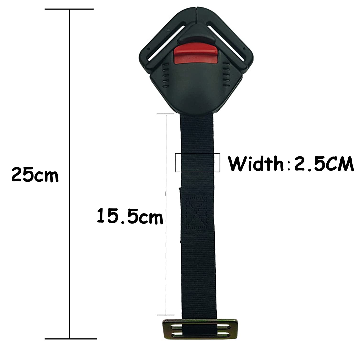 Child Car Seat Toddler Harness Clip Fixed Lock Buckle 5PT 5 Point Adjustable Strap for Stroller Baby