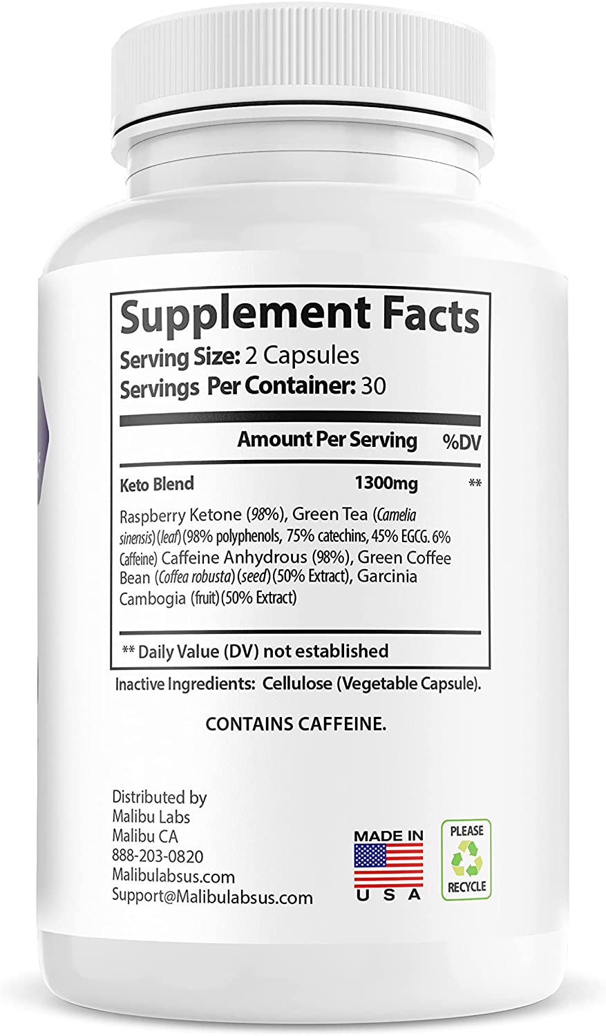 (Official) Optimal Max Keto, Advanced Formula 1300 MG, Made in The USA, (2 Bottle Pack), 60 Day Supp