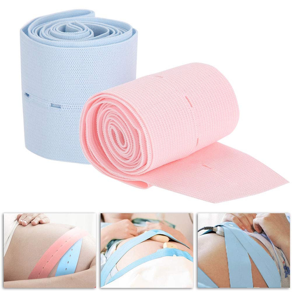 2Pcs Monitoring Belt, Monitoring Belt, Fetal Heart Monitoring Belt Fetal Tape Fetal Heart Monitoring