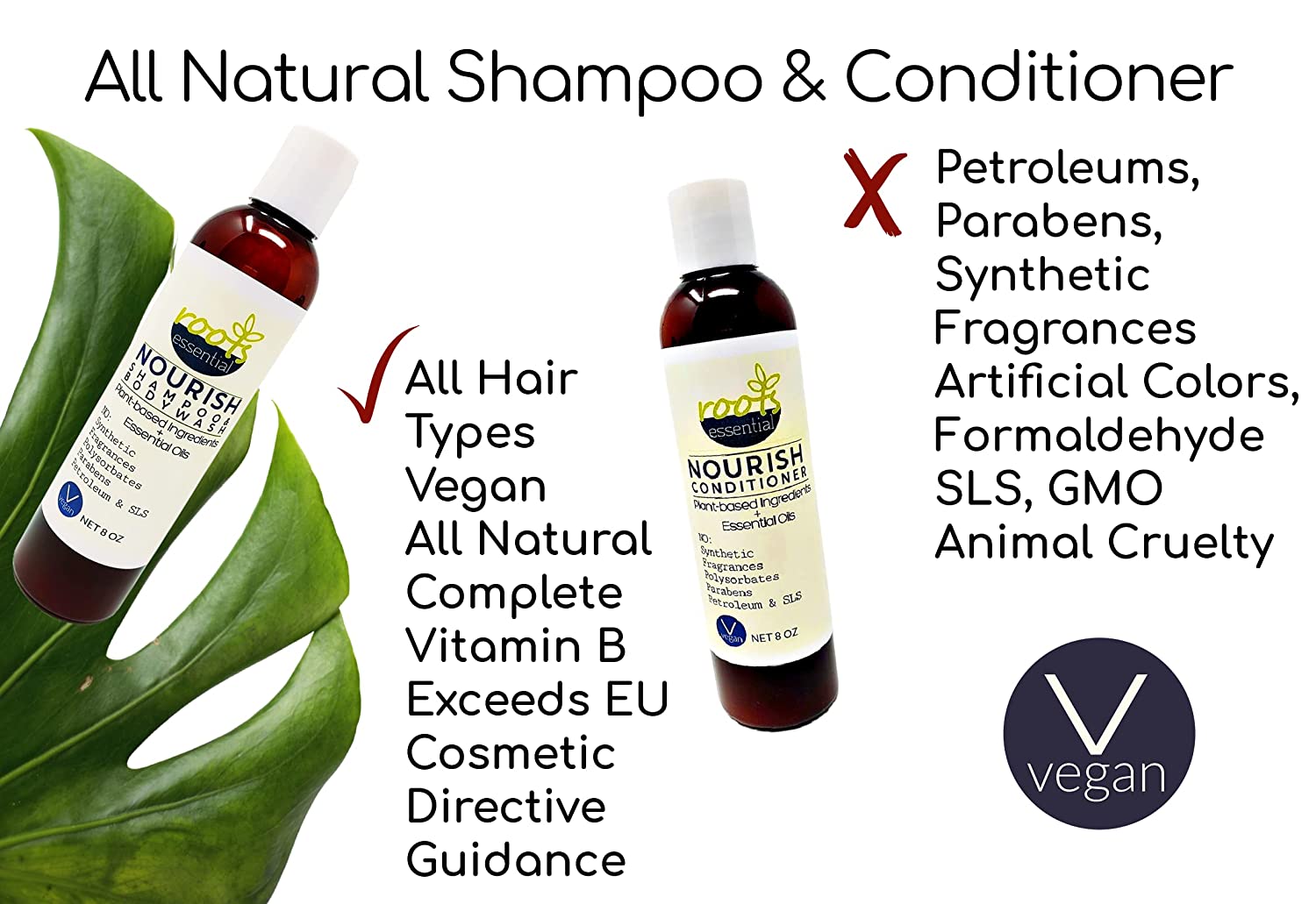 3 PACK 3-in-1 Restore Botanical Shampoo & Bodywash (2) + (1) Conditioner (Rosenmary)