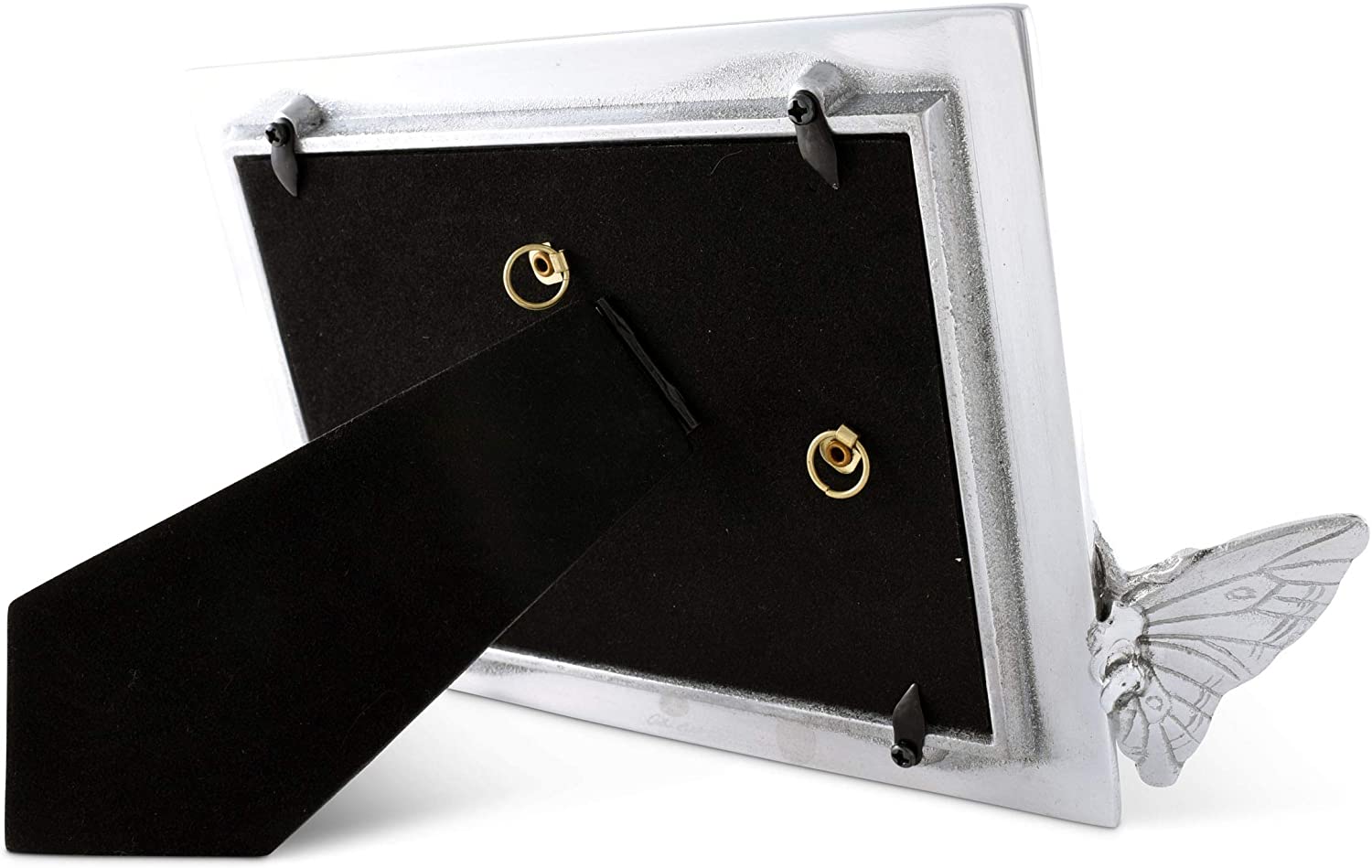 Arthur Court Designs Aluminum 4 x 6 Butterfly Garden Metal Desk/Wall Photo Picture Frame