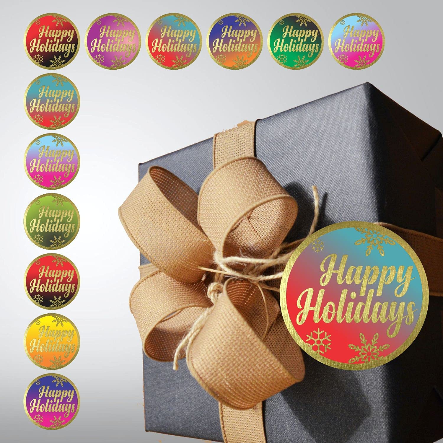 Happy Holidays Stickers - (Pack of 120) 2