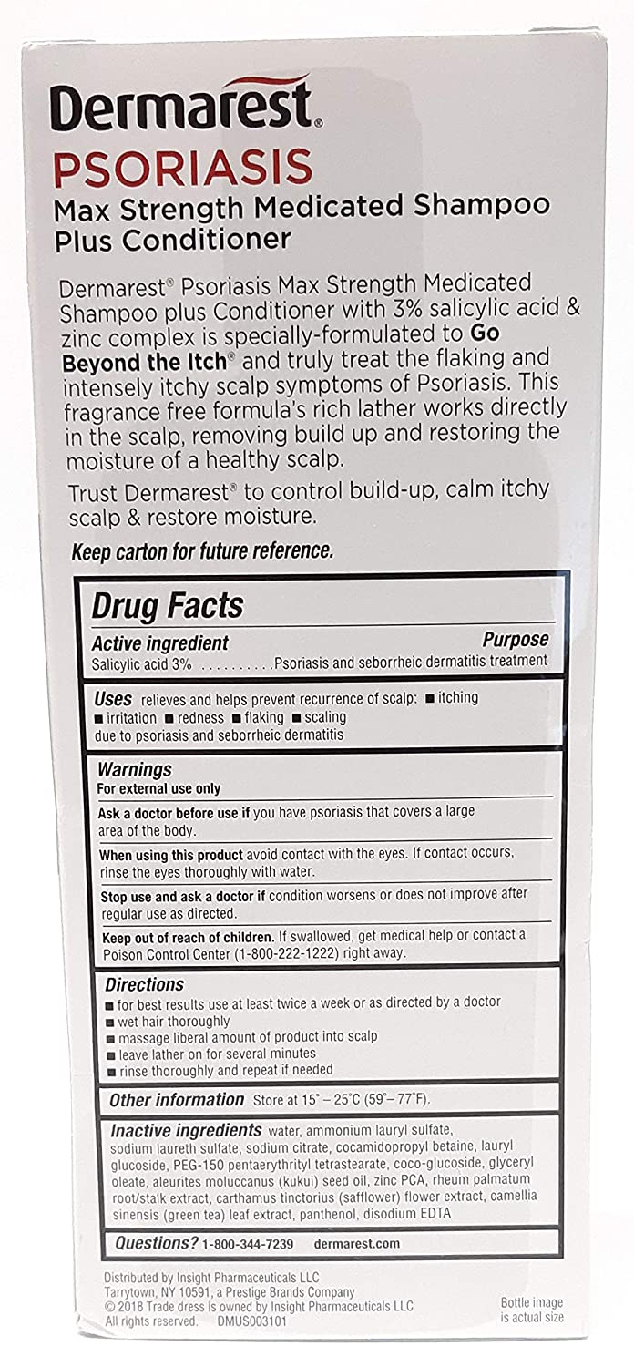 Dermarest Psoriasis Shampoo and Conditioner, 8 Ounces