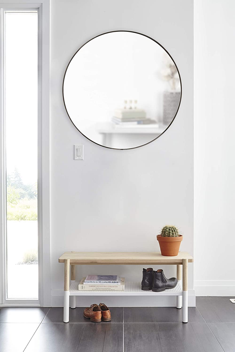 Umbra 1012715-378 , Titanium Hubba 34 Inch Round Entryways, Bathrooms, Living Rooms and More, Double