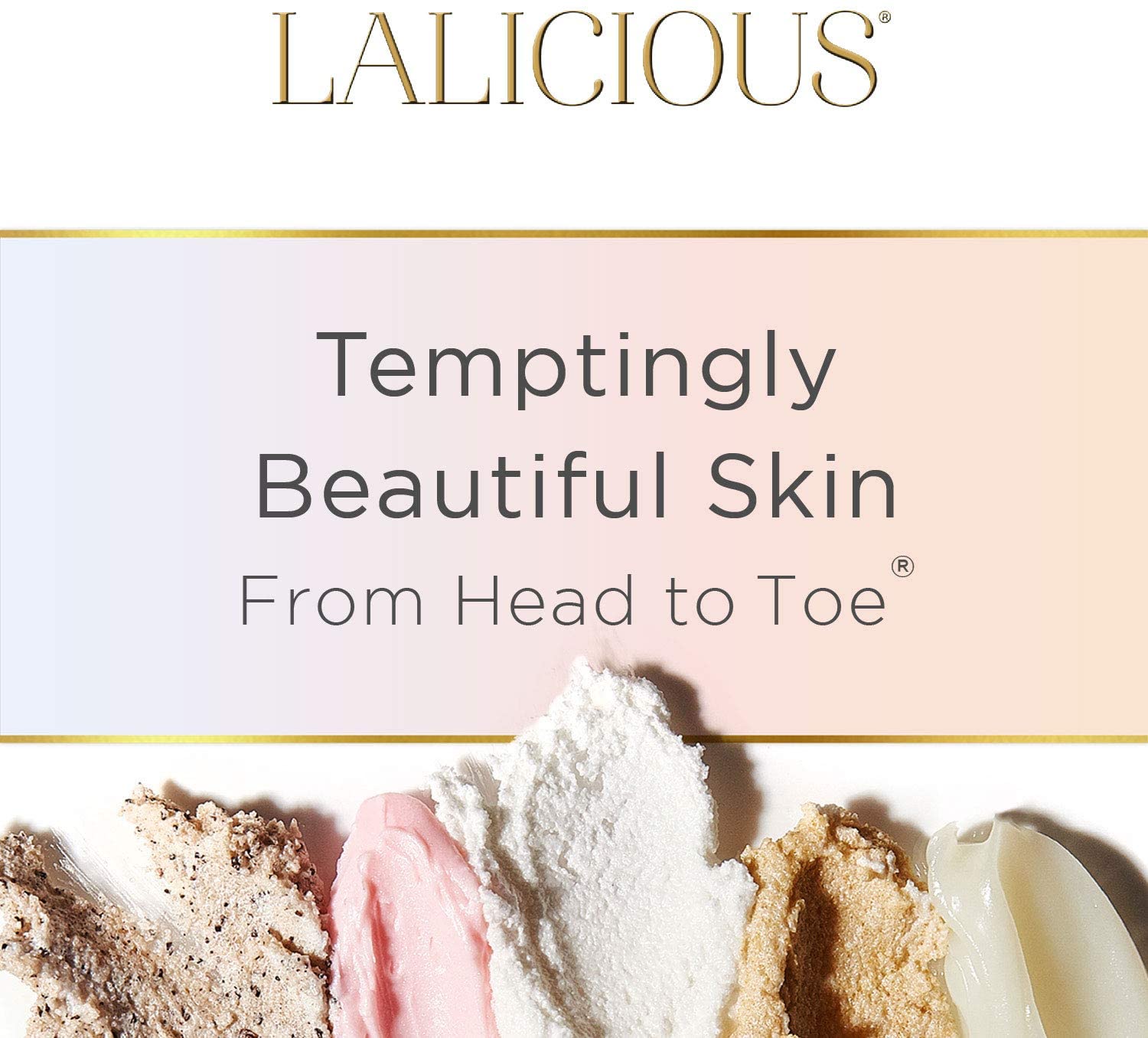 LALICIOUS Sugar Lavender Extraordinary Whipped Sugar Scrub - Cane Sugar Body & Foot Scrub, Exfoliati