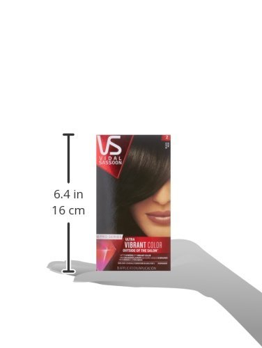 Vidal Sassoon Pro Series Permanent Hair Dye, 2 Black Hair Color, 1 Count