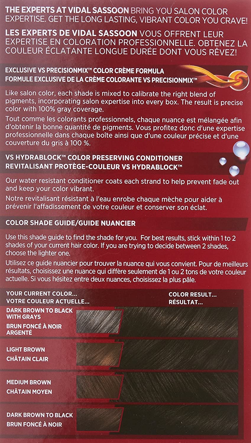 Vidal Sassoon Pro Series Permanent Hair Dye, 2 Black Hair Color, 1 Count