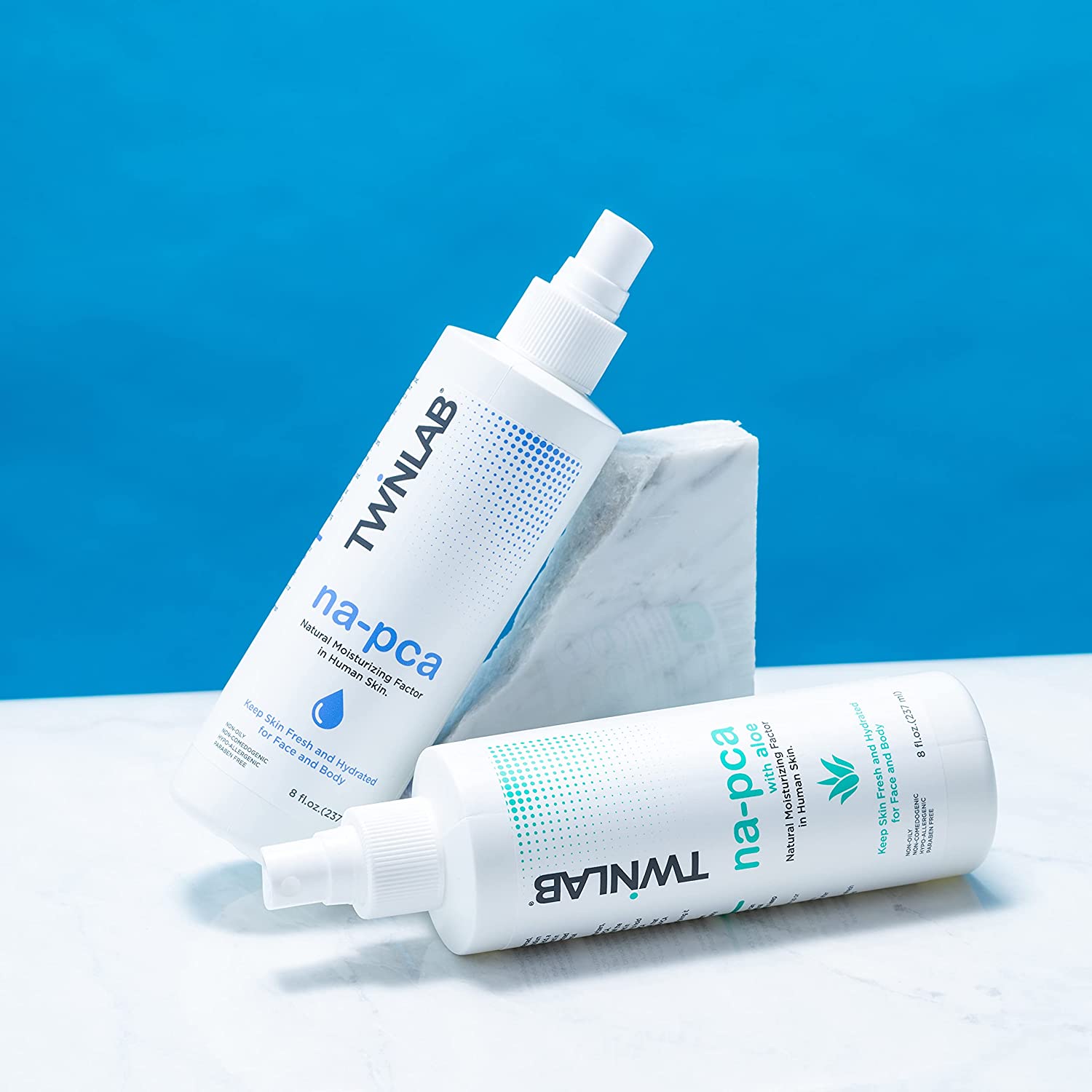Twinlab Na-PCA Spray - Non-Oily Moisturizing Body Lotion for Dry Skin - Anti Aging Face Moisturizer