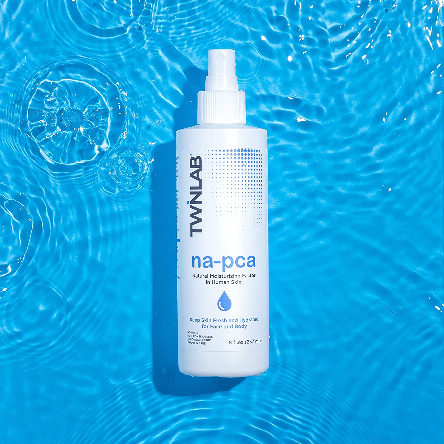 Twinlab Na-PCA Spray - Non-Oily Moisturizing Body Lotion for Dry Skin - Anti Aging Face Moisturizer