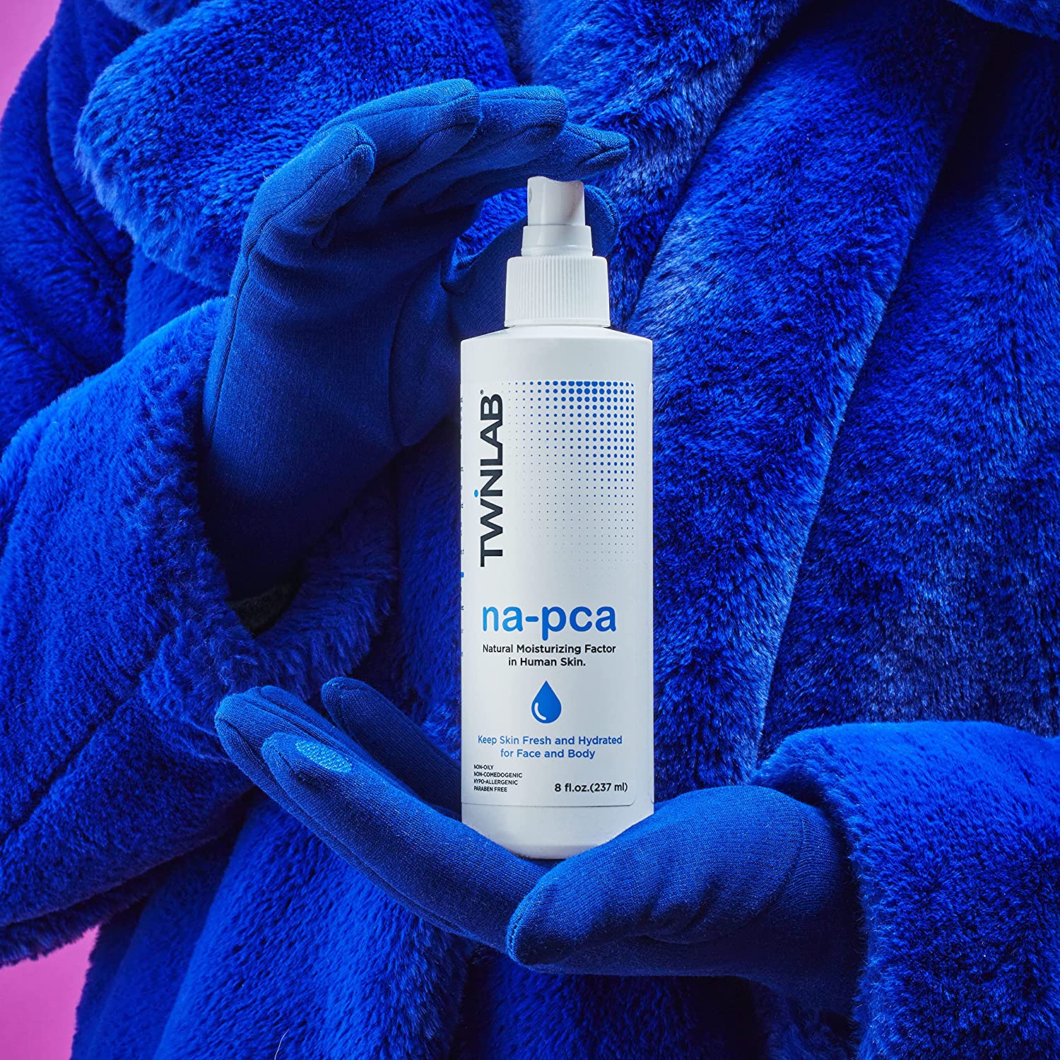 Twinlab Na-PCA Spray - Non-Oily Moisturizing Body Lotion for Dry Skin - Anti Aging Face Moisturizer