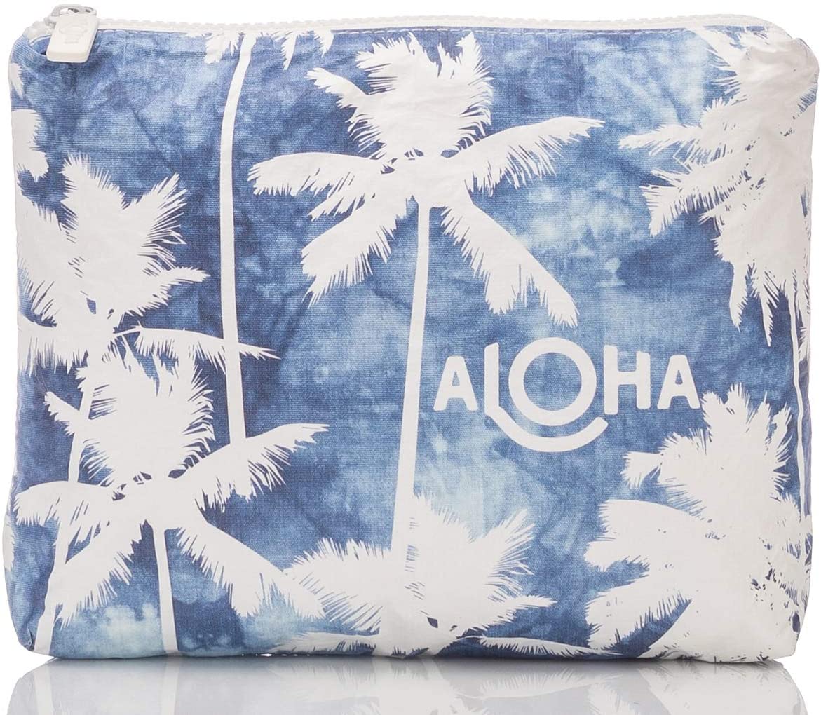 ALOHA Collection Small Indigo Coco Palms Pouch